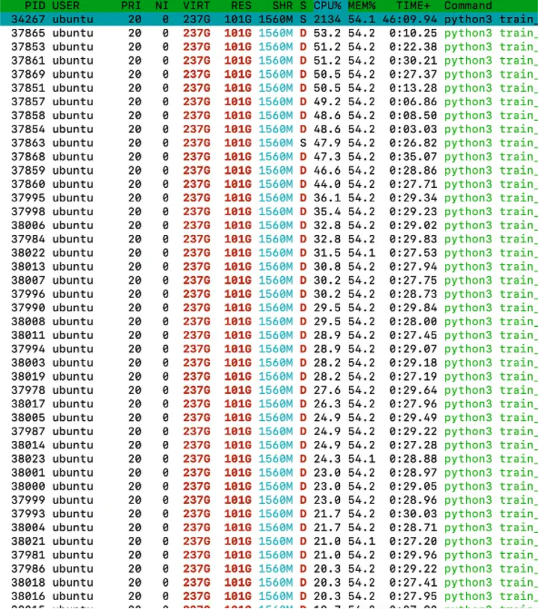Tensorboard screenshot showing reduced kernel launch time after enabling XLA.